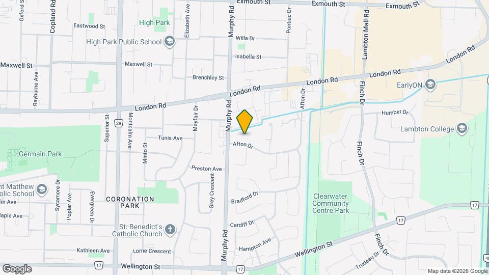 1100 Afton Map and Location Details