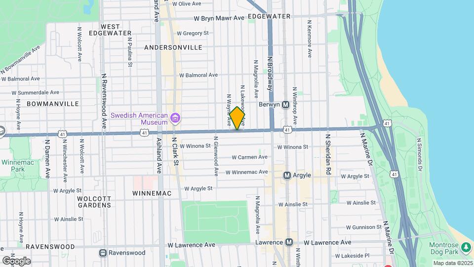 1311 W Foster Ave Map and Location Details