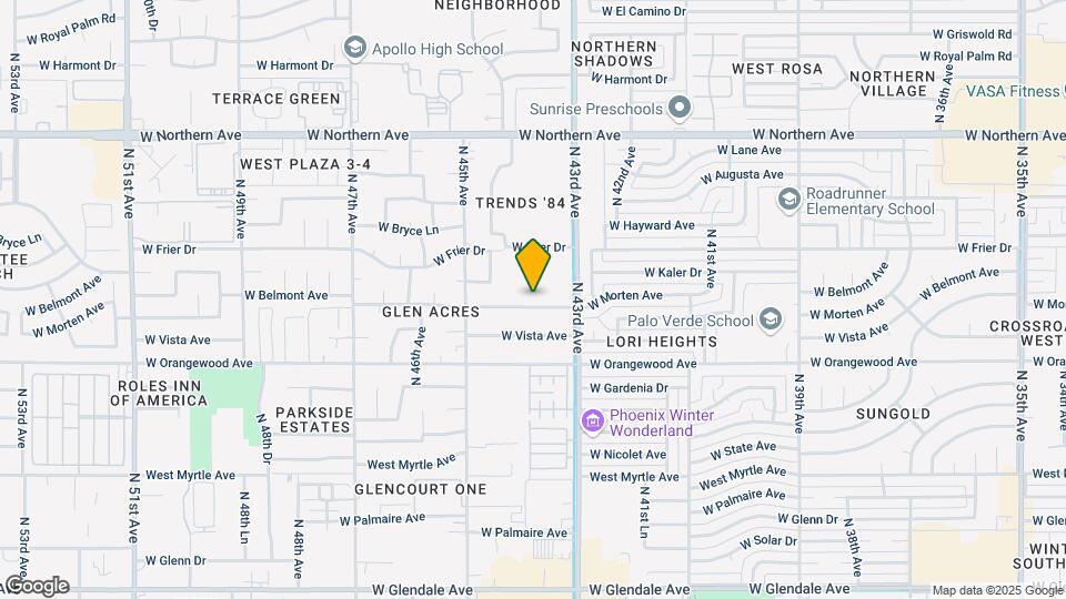 4340 W Morten Ave Mapa y Detalles de la Ubicación