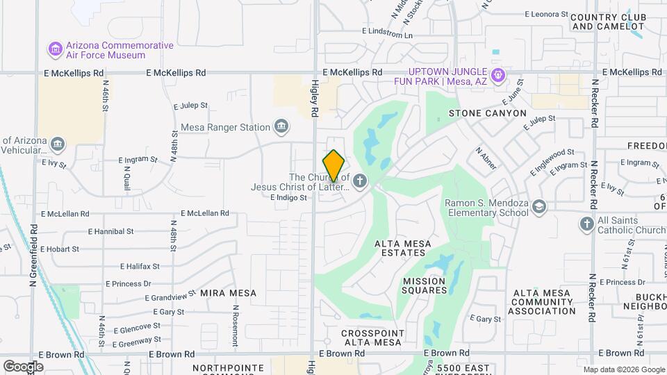 1650 N Serina Map and Location Details