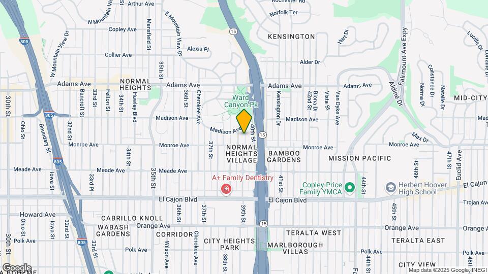 4527 39th St Map and Location Details