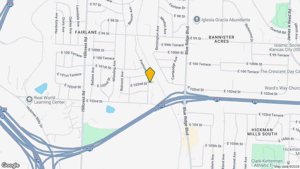 10121 Fremont Ave Map and Location Details