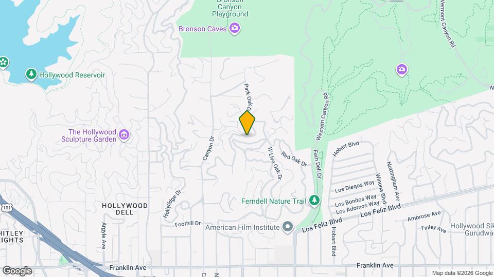 2412 Canyon Oak Dr Map and Location Details