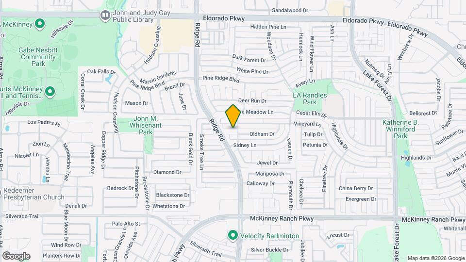 6104 Oldham Dr Map and Location Details