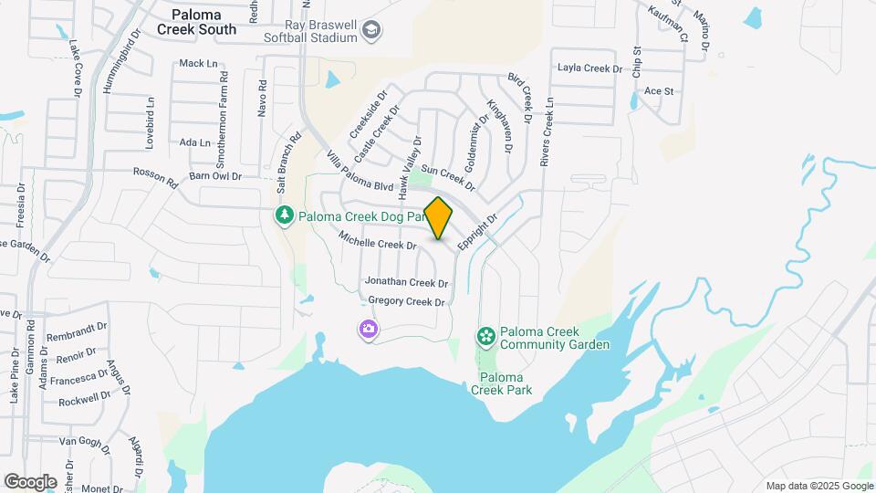 1417 Castle Creek Dr Mapa y Detalles de la Ubicación