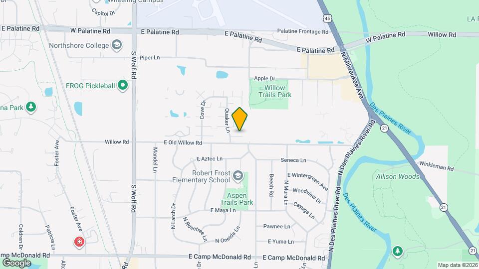 1581 Quaker Ln Map and Location Details