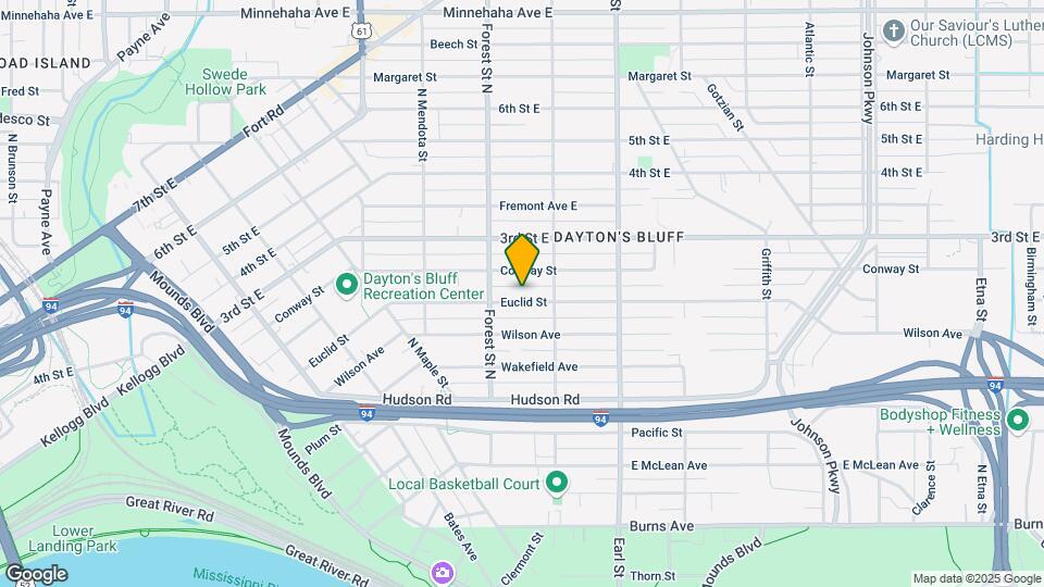967 Euclid St Map and Location Details
