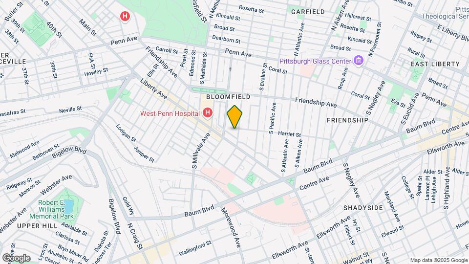 402 S Winebiddle St, Unit 3rd floor Map and Location Details