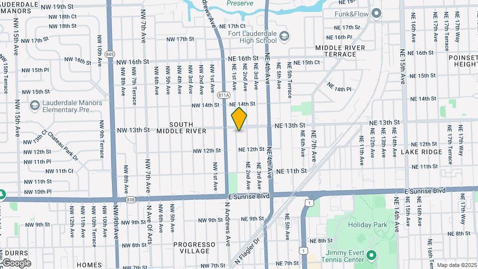 1230 NE 1st Ave Mapa y Detalles de la Ubicación