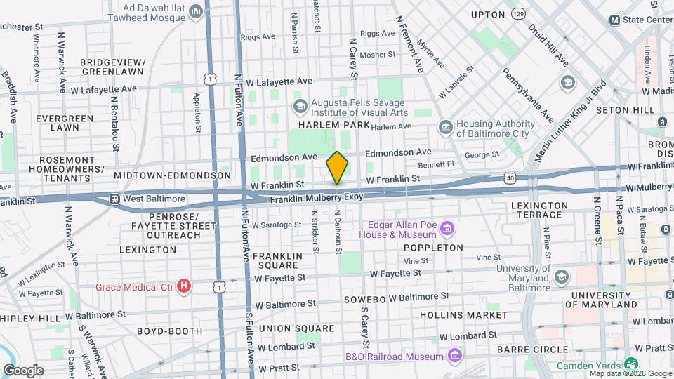 399 N Calhoun St Map and Location Details