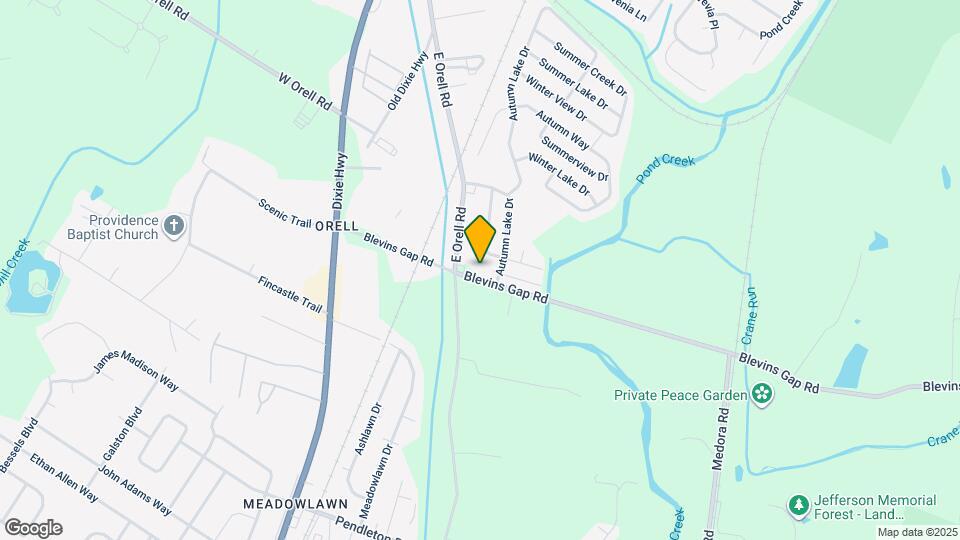 6107 Blevins Gap Rd Map and Location Details
