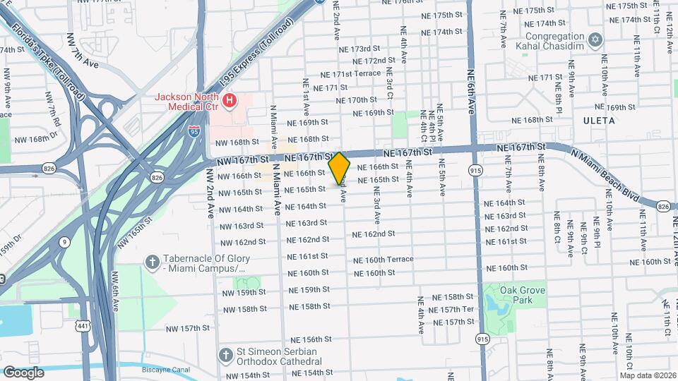 16490 NE 2nd Ave Map and Location Details