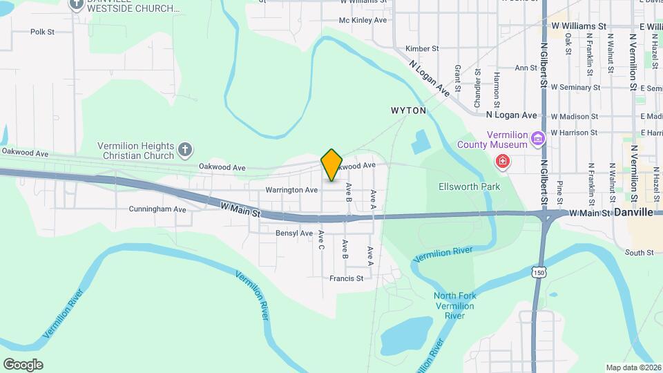 217 Warrington Ave Map and Location Details