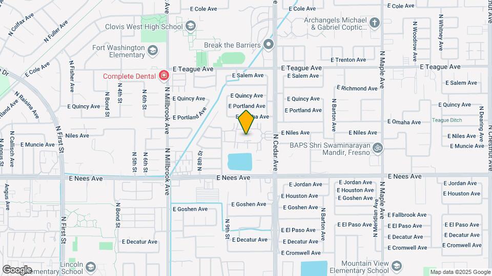 8147 N Cedar Ave Map and Location Details