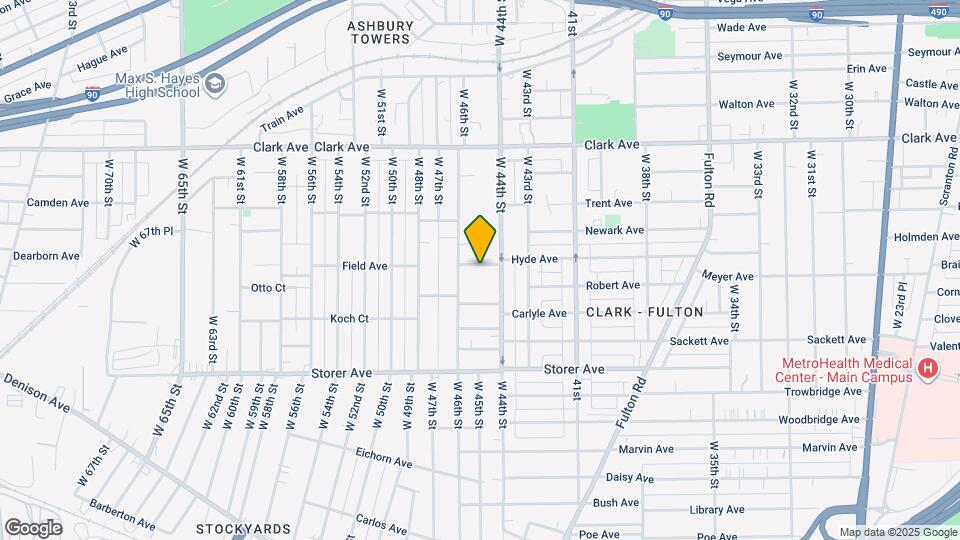 4501 Hyde Ave Map and Location Details