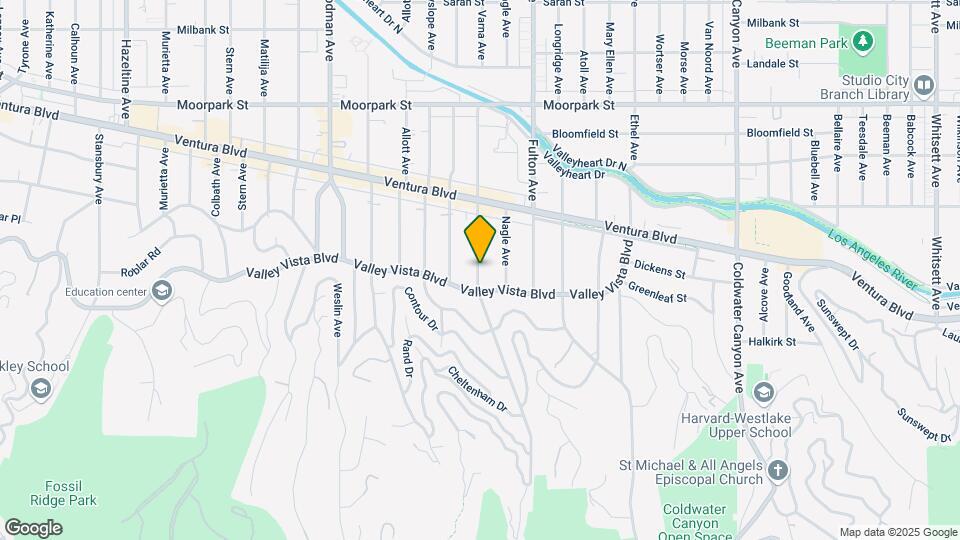 4122 Dixie Canyon Ave Map and Location Details