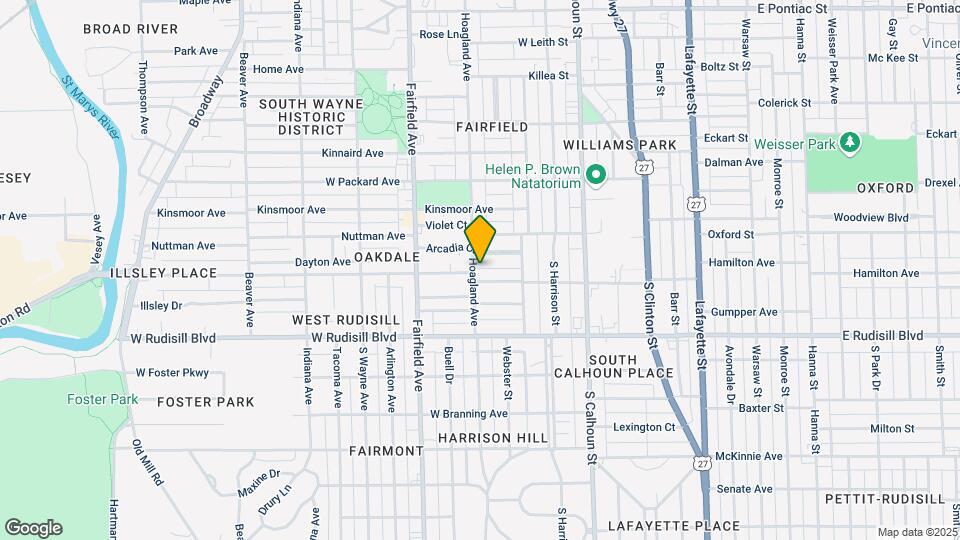 3615 Hoagland Ave Map and Location Details