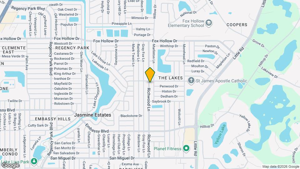 9608 Richwood Ln Map and Location Details