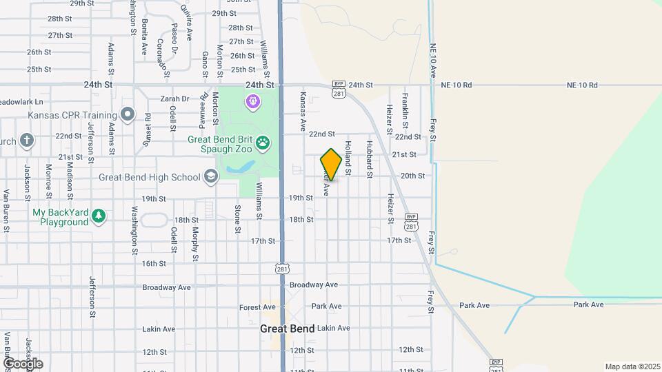 1916 Baker Ave Map and Location Details