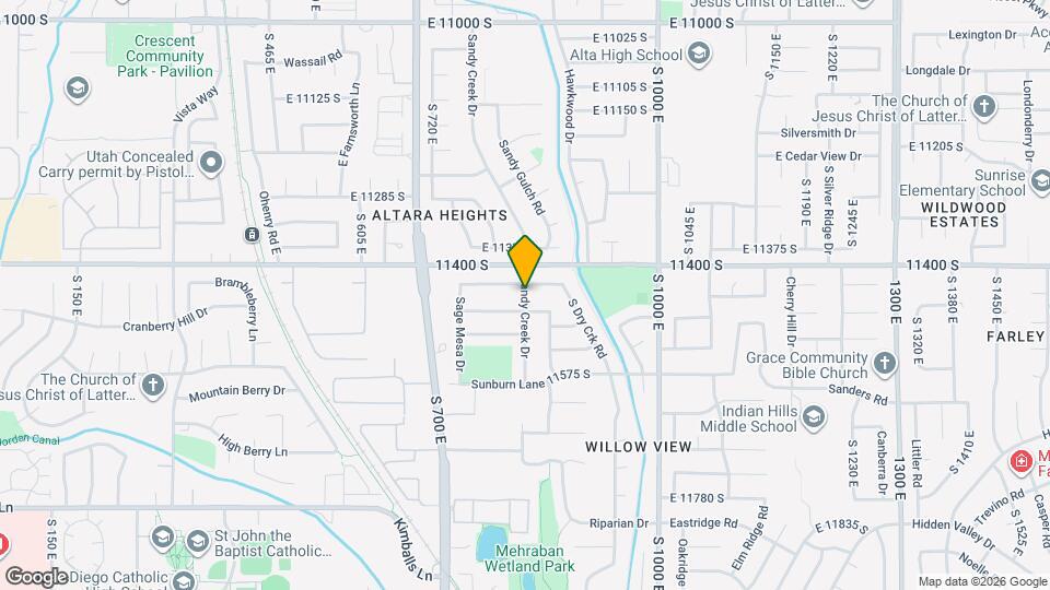 11440 Sandy Creek Dr Mapa y Detalles de la Ubicación