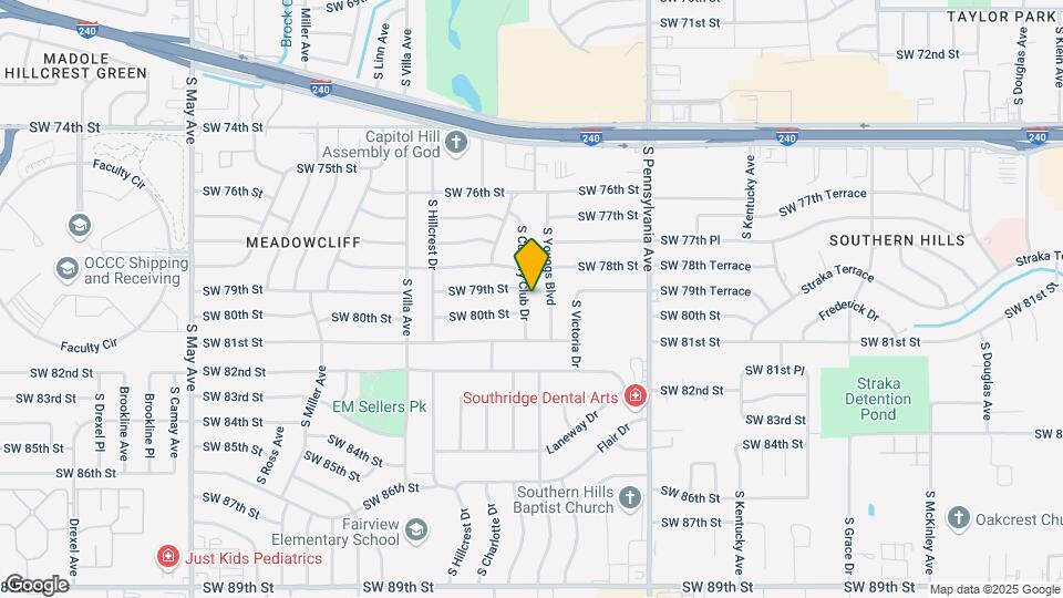 8004 S Country Club Dr Map and Location Details