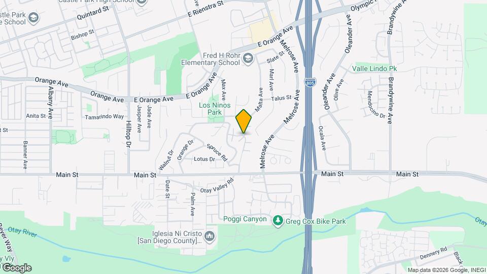 1640 Maple Dr Mapa y Detalles de la Ubicación