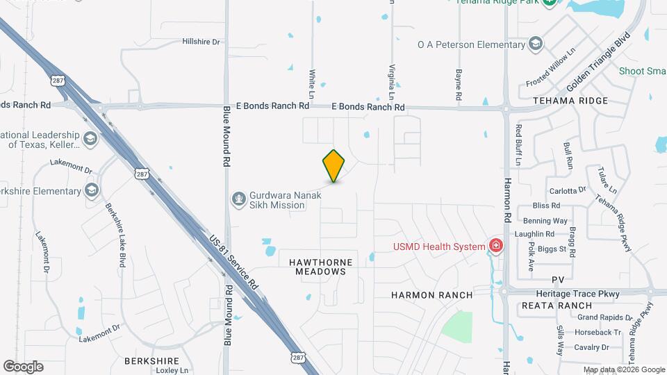 1036 Cushing Dr Map and Location Details