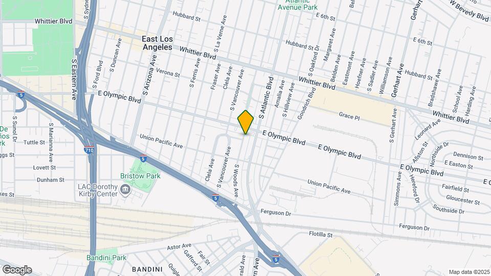 1220 S Woods Ave Mapa y Detalles de la Ubicación