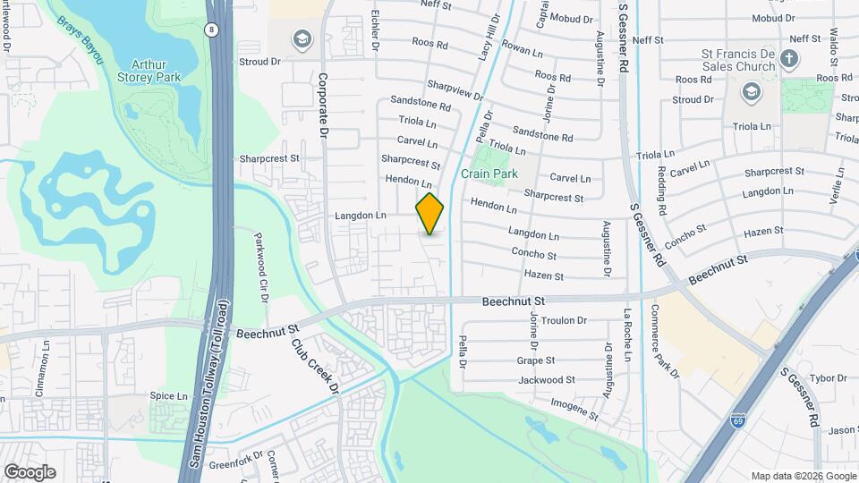 7935 Kendalia Dr Map and Location Details