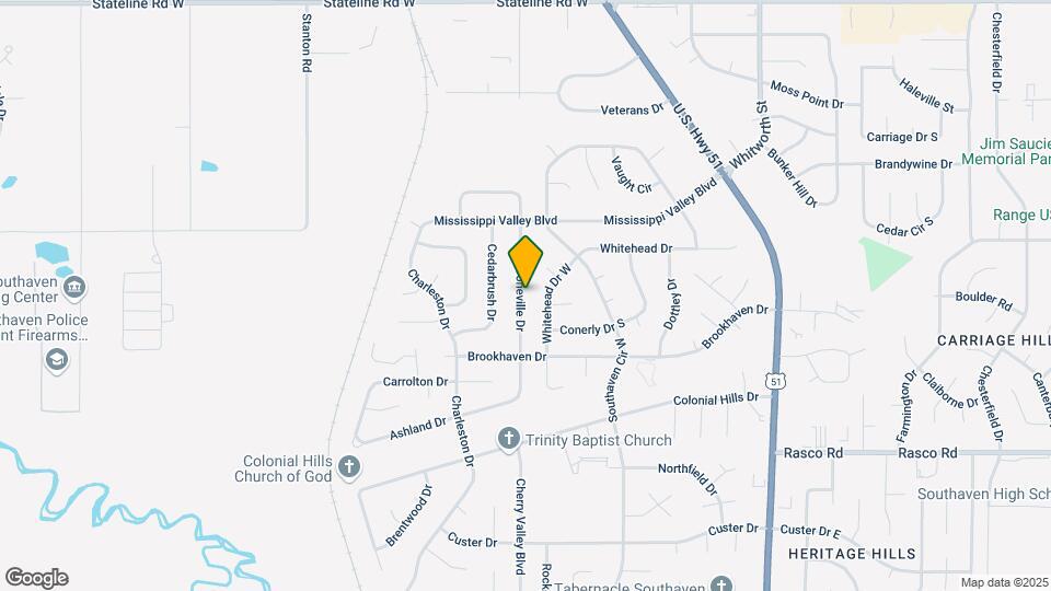 8398 Booneville Dr Map and Location Details