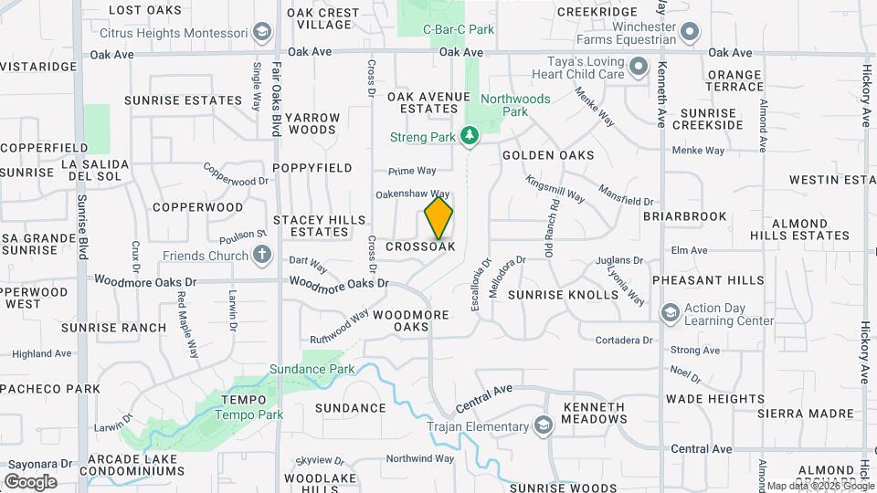 8330 Crossoak Way Mapa y Detalles de la Ubicación