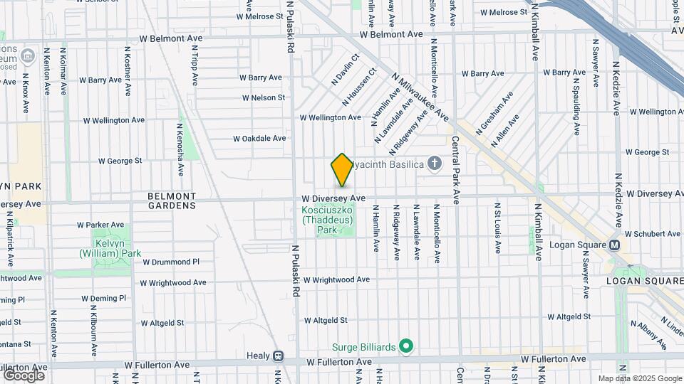 3850 W Diversey Ave, Unit 2 Map and Location Details
