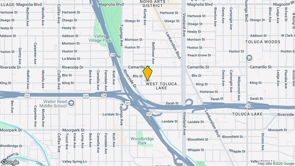 11217 Kling St Map and Location Details