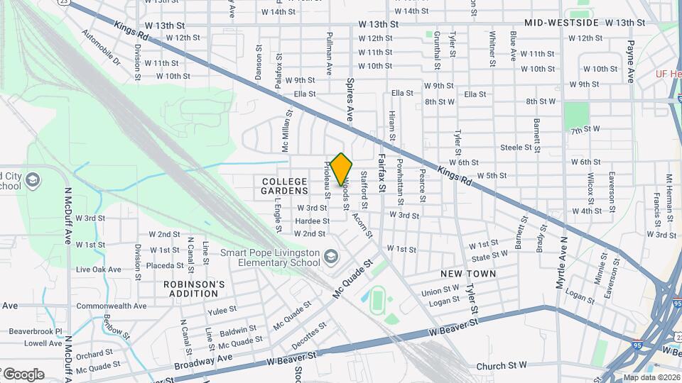 1877 W 4th St Map and Location Details