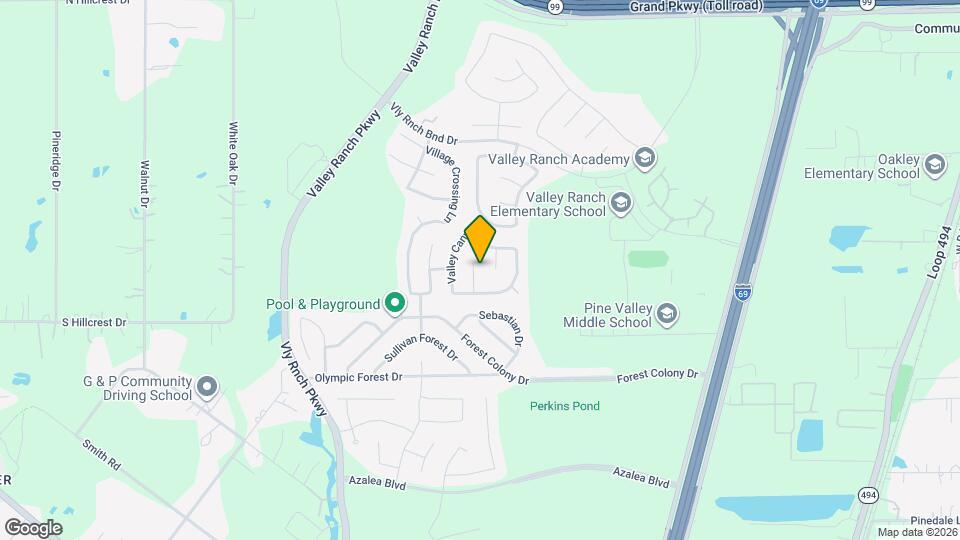 22522 Rustic Valley Ct Map and Location Details