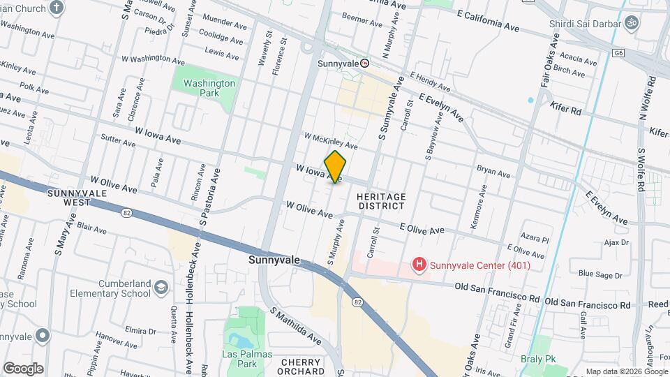 424 S Frances St Mapa y Detalles de la Ubicación