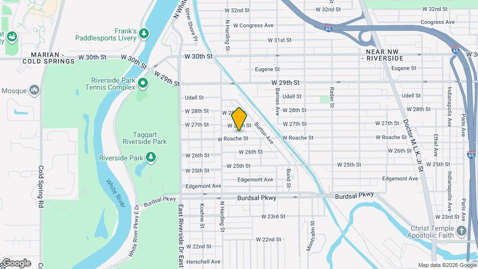 1330 W Roache St Map and Location Details