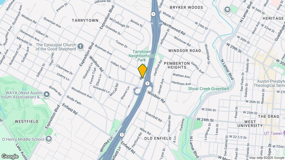 2411 Winsted Ln Map and Location Details