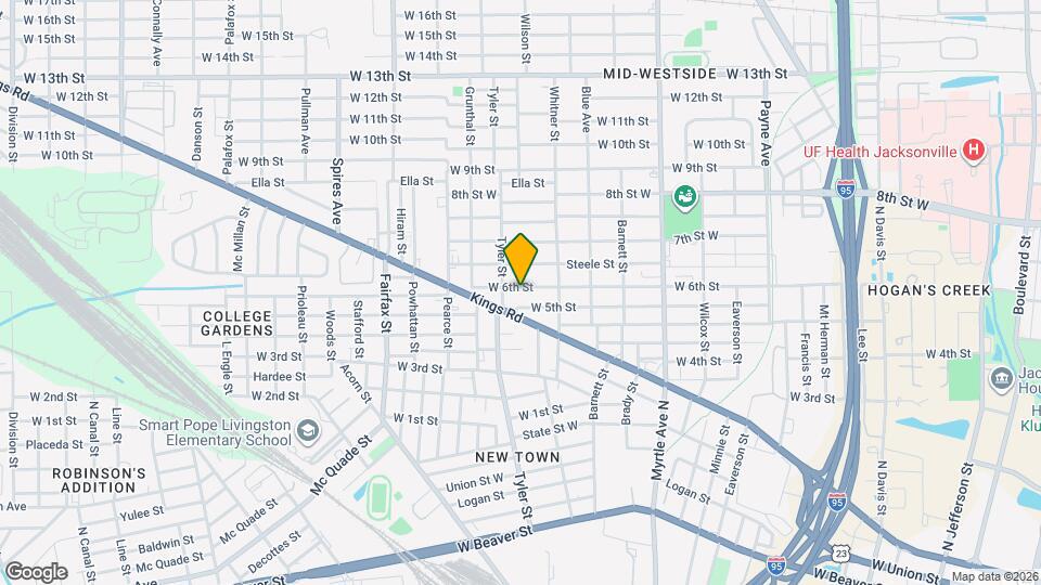 1560 W 6th St Mapa y Detalles de la Ubicación