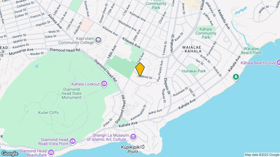 4197 Huanui St Map and Location Details