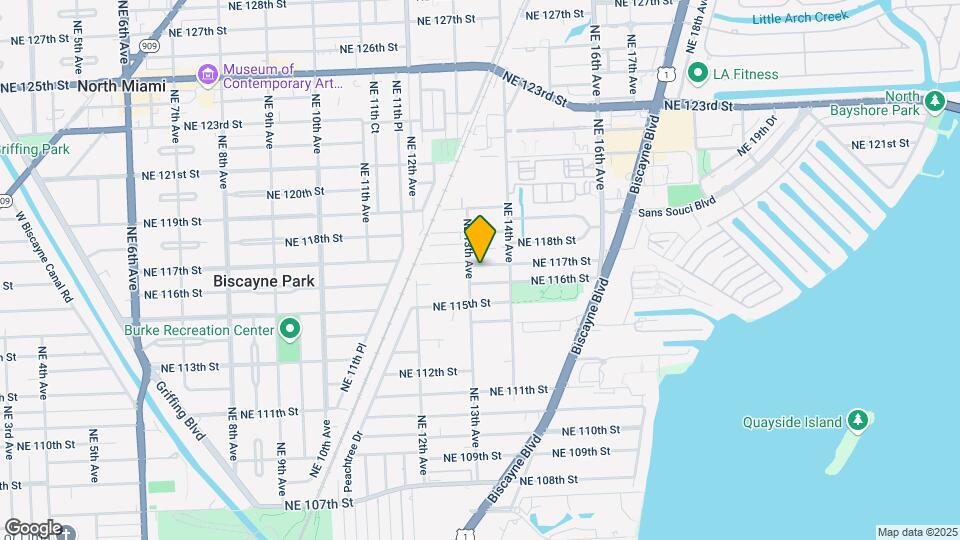 1320 NE 117th St Map and Location Details