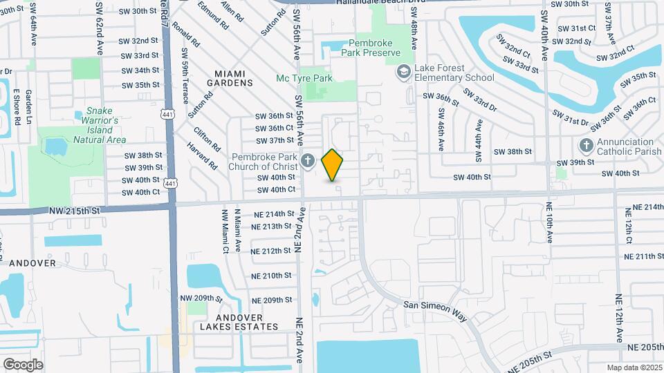 5441 SW 41st St Mapa y Detalles de la Ubicación