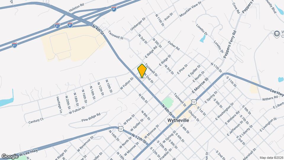 290 W Ridge St Map and Location Details