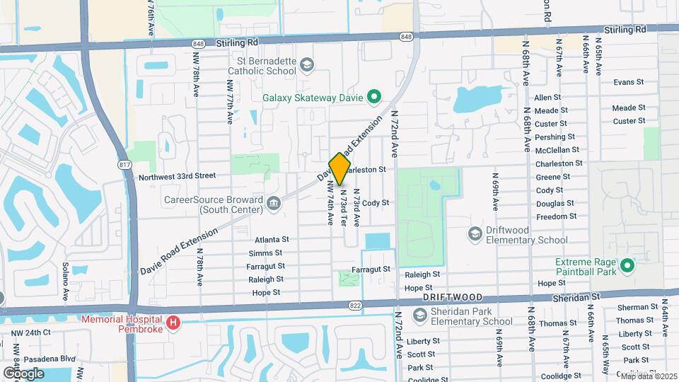 3130 N 73rd Ter Map and Location Details