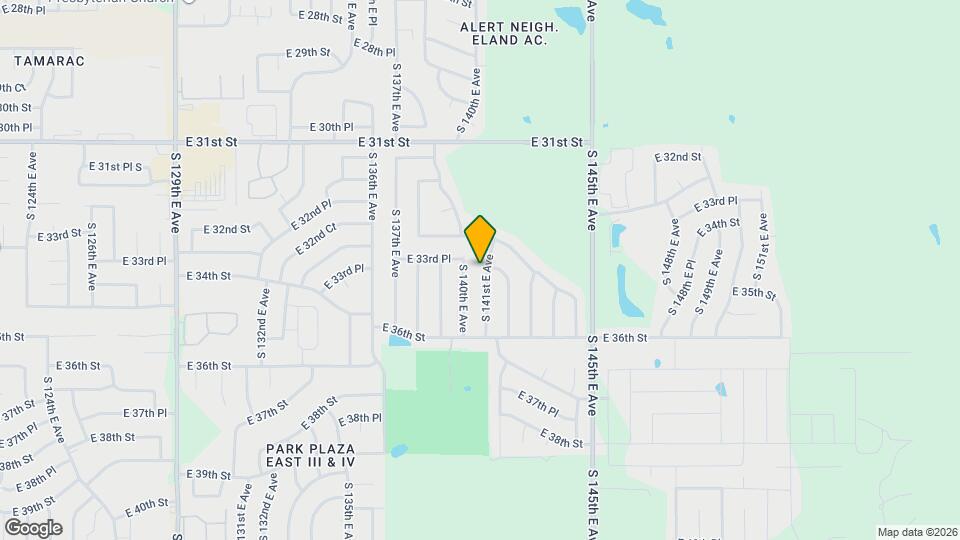 3332 S 141st E Ave Map and Location Details