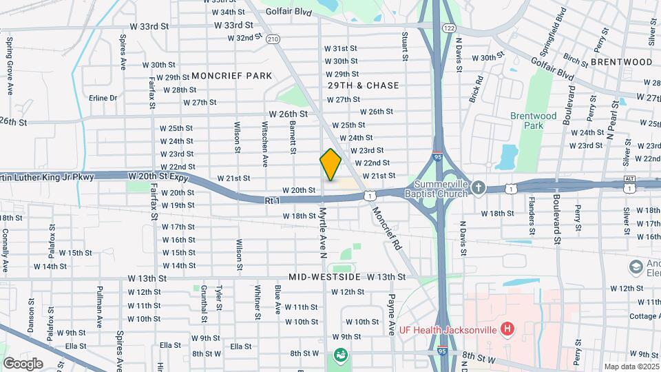 1287 W 20th St Map and Location Details