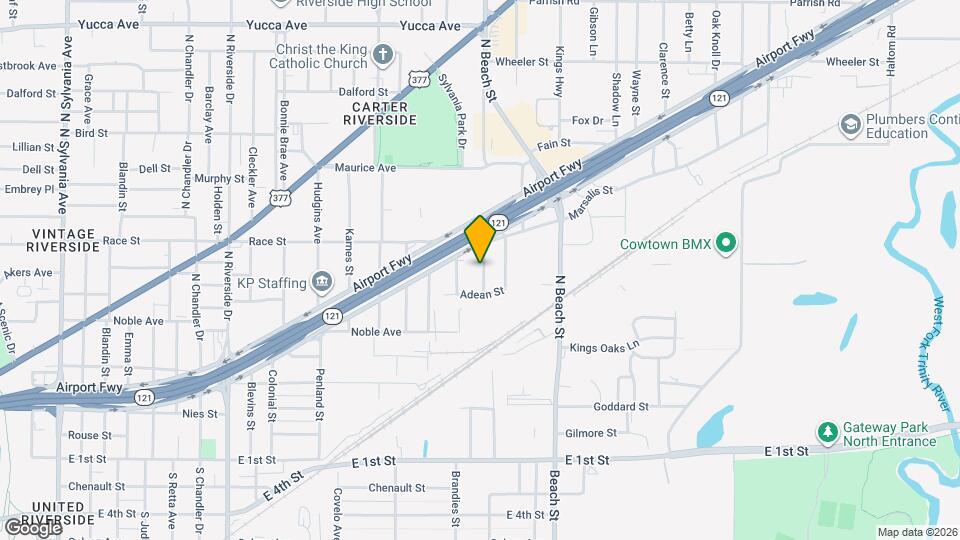 601 W Beach St Map and Location Details