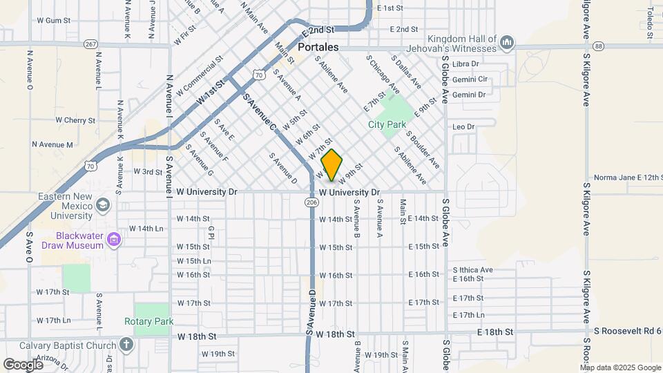 821 S Avenue C Map and Location Details