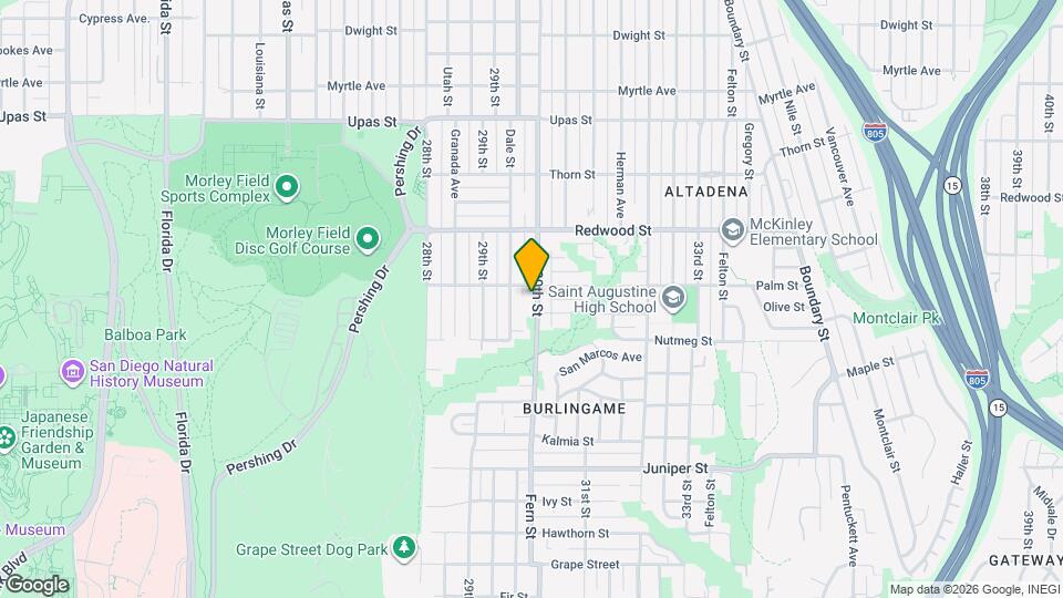 2828 30th St Map and Location Details