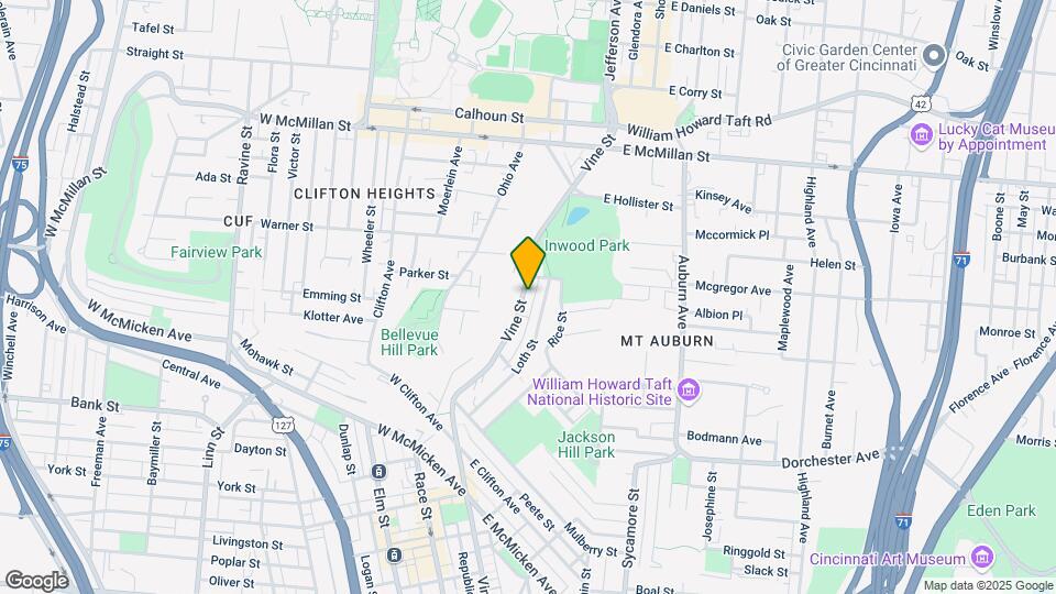 2258 Vine St Map and Location Details